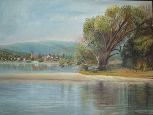              A Duna Zebegénynél Mérete: 60x80 cm