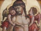   Carlo Crivelli: Halott Krisztus két angyallal (részlet) Anyaga:tojástempera Mérete: 15x20 cm