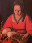       Georges de la Tour: Az újszülött (részlet) Anyaga: szekkó, olaj Mérete: 70x50 cm