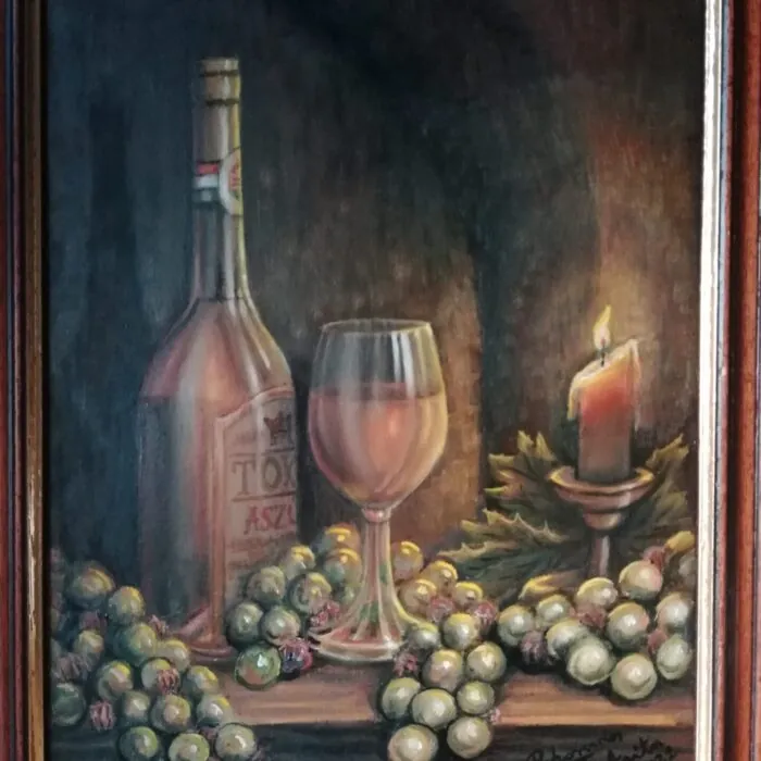 Tokaji bor csendélet
