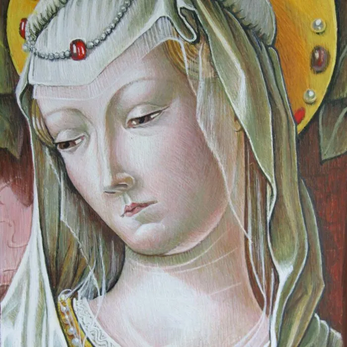 Carlo Crivelli: Madonna gyermekkel (részlet) festmény másolat