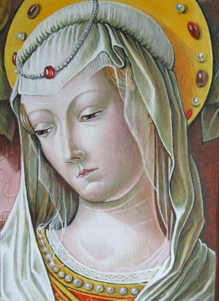 Carlo Crivelli: Madonna gyermekkel (részlet) festmény másolat