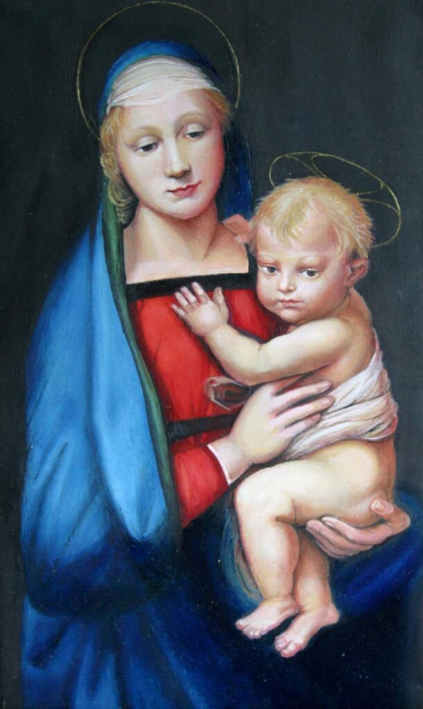 Raffaello: Madonna del Granduca festmény másolat